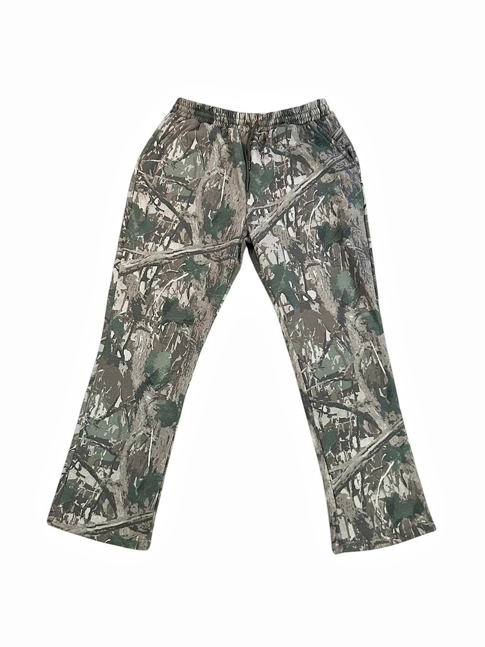Rhyme Camo Straight Leg Pants in Green & Brown